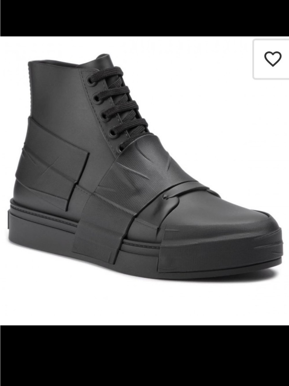 Melissa Black Crew High Top Sneakers